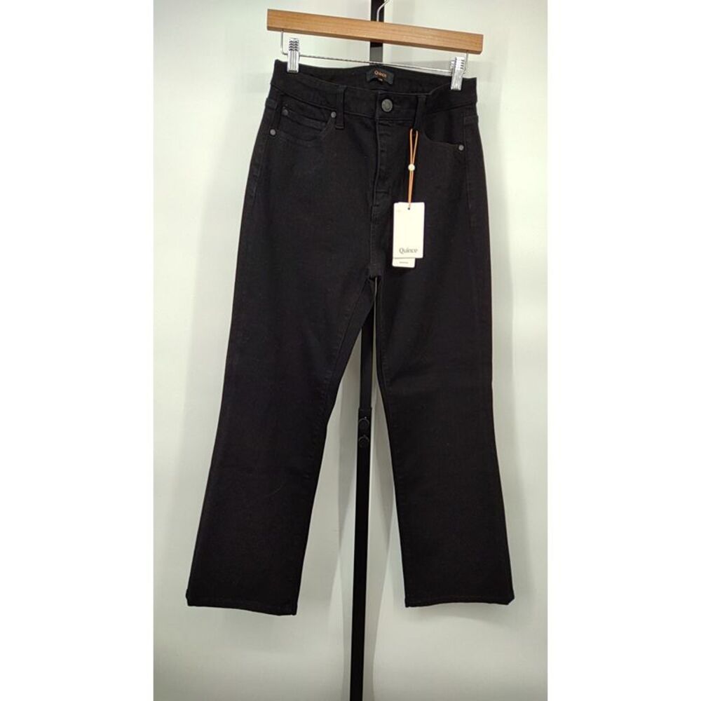 Quince Bella Stretch Kick Flare Jeans - Black 29 NWT